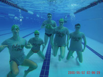 Heart screening event Canlon tshirts swimming 